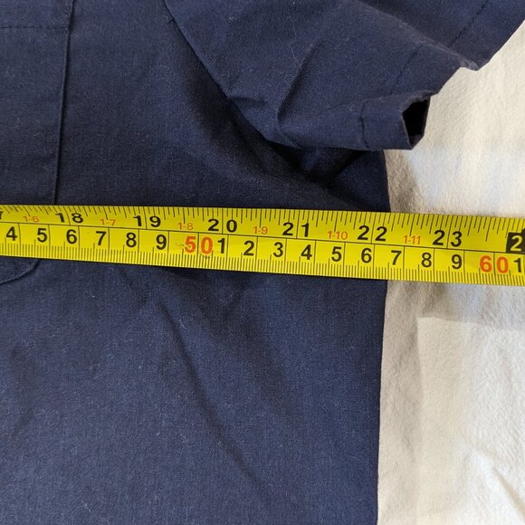 OPTIONS INTERNATIONAL NURSE SCRUB TOP SHIRT SHORT SLEEVE PINK AND BLUE SIZE XL - Picture 12 of 16